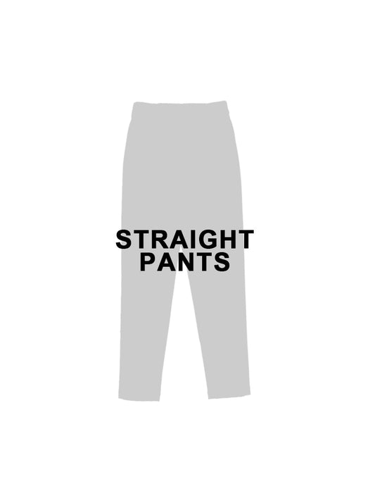 Men's Straight Pants Black