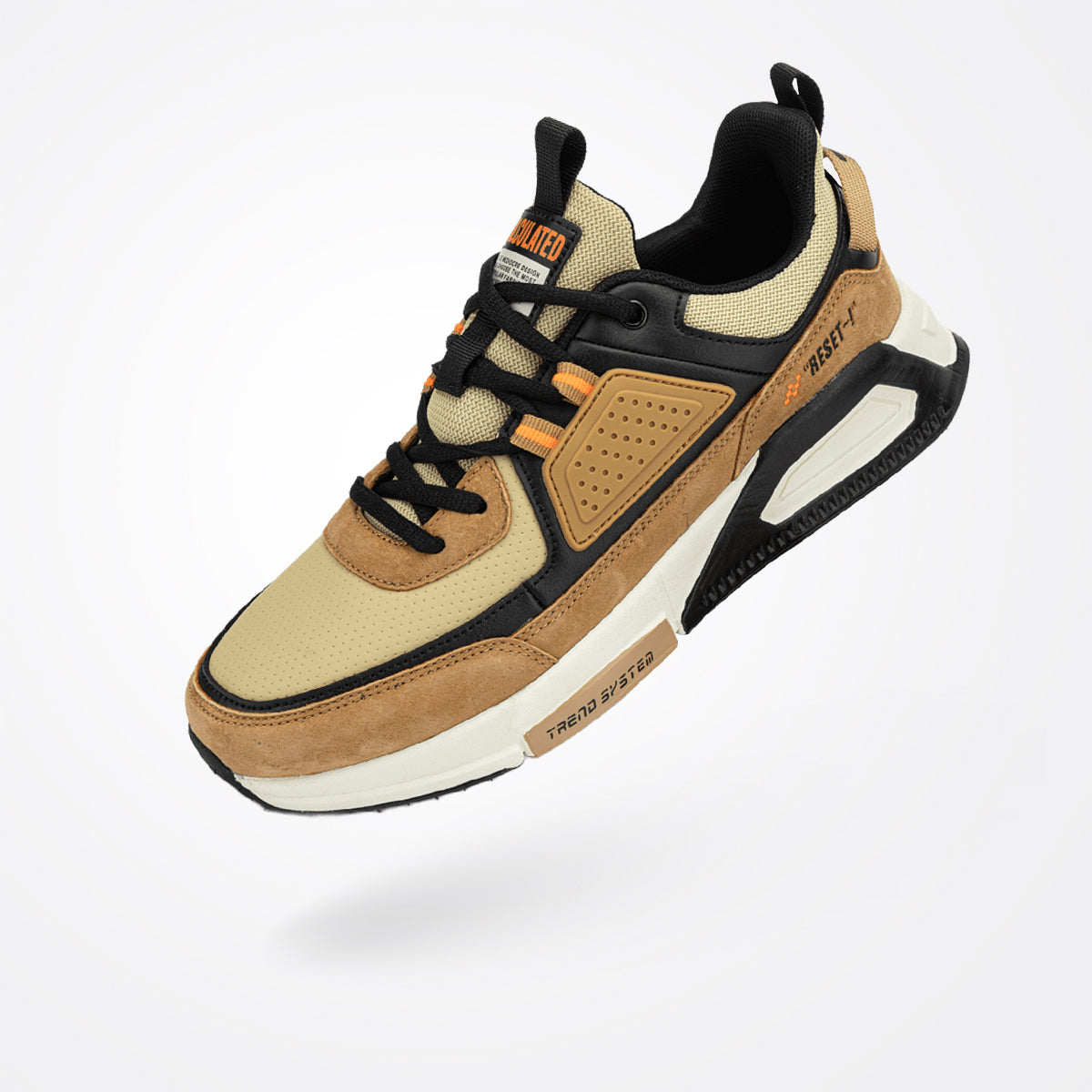 Zapatos casuales para caminar para hombre, tenis de cuero de moda M7128 