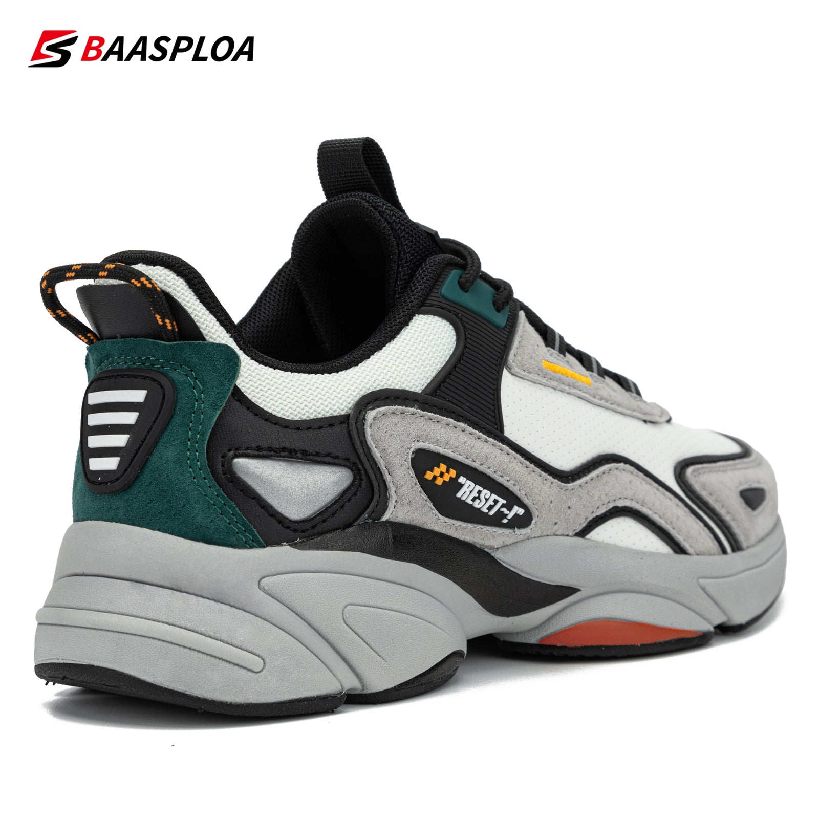 Running Leather Sneakers Lace Up Outdoor Sports M7213 – BAASPLOA