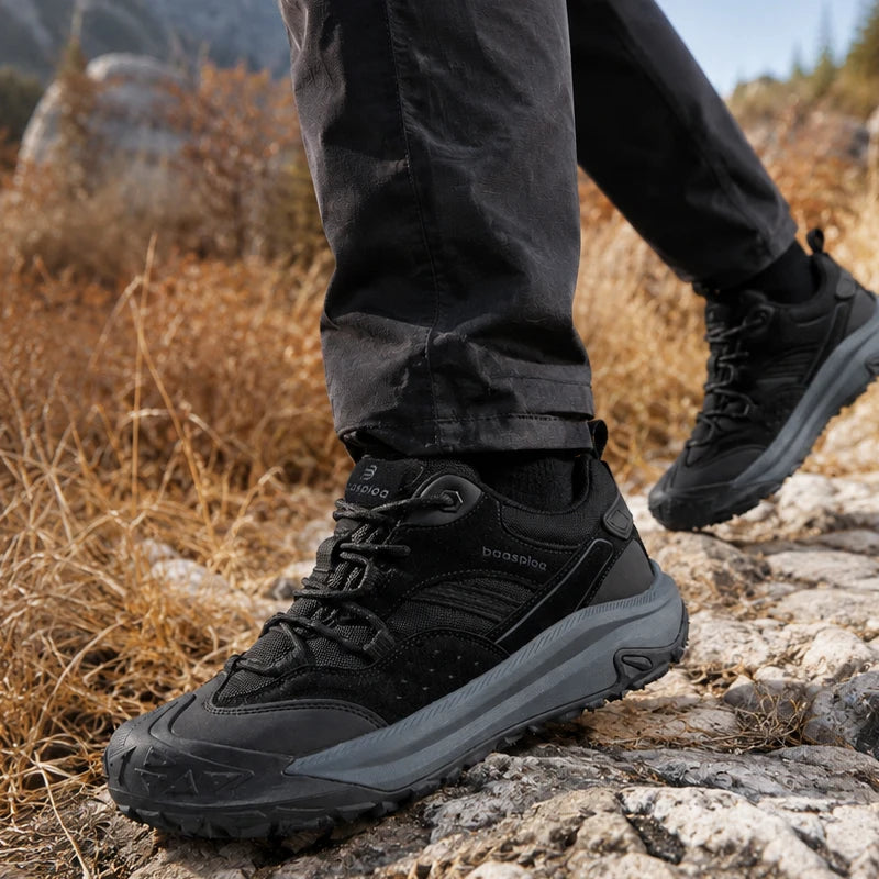 Men Hiking Shoes Comfort Water-Resistant Outdoor Sneakers W3233