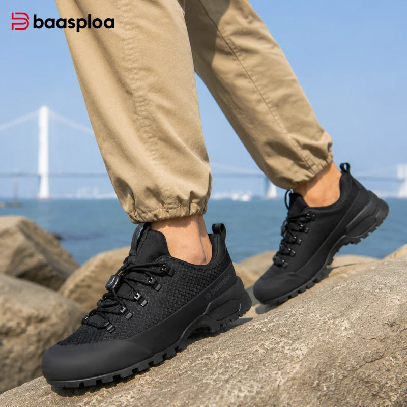 Men Hiking Shoes Water-Resistant New Outdoor Sneakers W3161