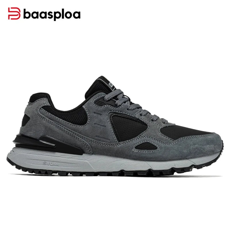 Men Casual Sneakers Leather Walking Shoes Fashion Comfort Mesh Classic Sport Shoes W3175