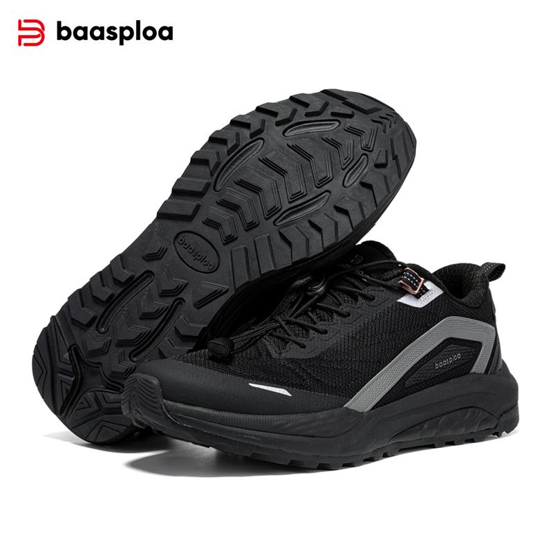 Men Hiking Shoes Outdoor Sneakers Rubber Sole Anti Slip Camping W3047