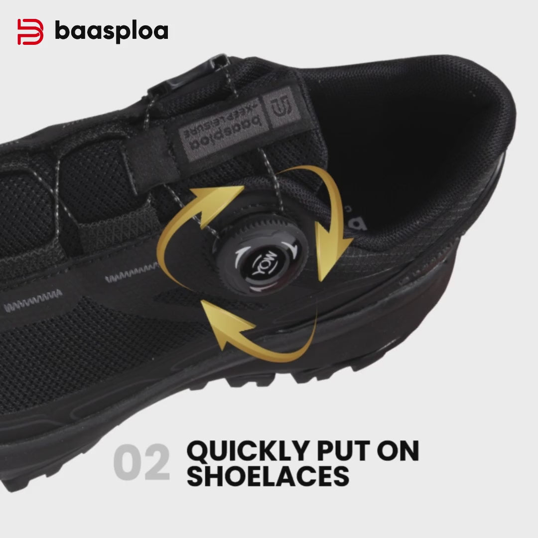Men Hiking Shoes Outdoor Climbing Mesh Camping Shoes Rotating Buckle W3049